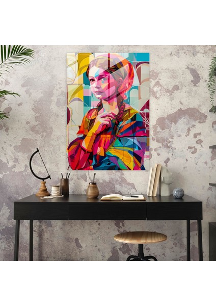 Klasikçilik Pop Sanat Cam Tablo - Klasikçilik ve Pop Sanatı Birleştir Modern Sanat fiyatları