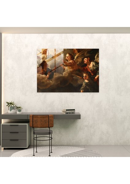 Barok Tarzı Resimli Cam Duvar Sanatı - Barok Barok Tarzı Resim Ev Dekorasyonu Duvar Dekorasyonu fiyatları