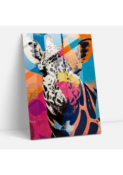 Andy Warhol Modern Sanat - Oyunbaz Hayvan Baskı Koleksiyonu - Andy Warhol Cam Tablo Ev Dekorasyonu Duvar Dekorasyonu