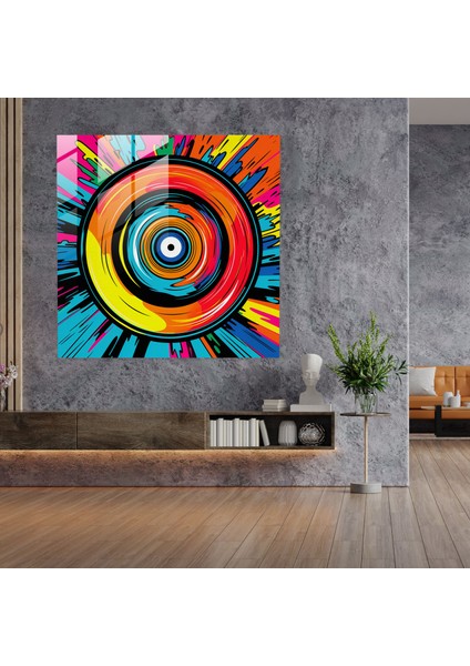 Efsane Retro Vibes Cam Tablo - Efsane Pop Art Ev Dekorasyonu Retro modelleri