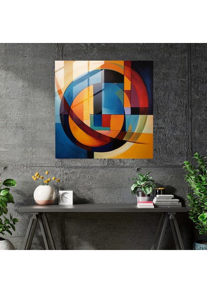 Parlak Dalgalar Cam Tablo - Soyut Akrilik Boya Cam Duvar Sanatı Dekorasyonu fiyatları