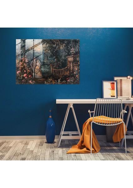 Barok Tarzı Resim Cam Duvar Sanatı - Modern Sanat Duvar Dekorasyonu Ev Dekorasyonu fiyatları