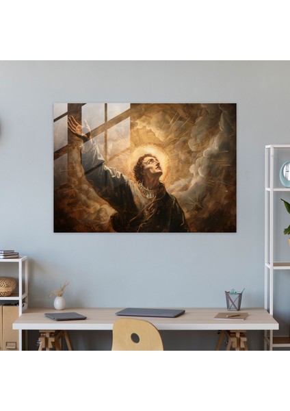 Aziz Portre Cam Sanatı - Barok Tarzı Resim Modern Sanat Cam Sanatı modelleri