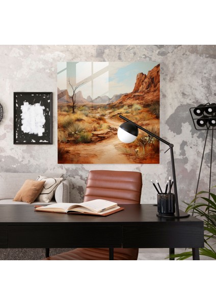 Country Tarzı Vahşi Doğa Cam Tablo - Çöl Modern Sanat Country Çekicilik Cam Sanat modelleri