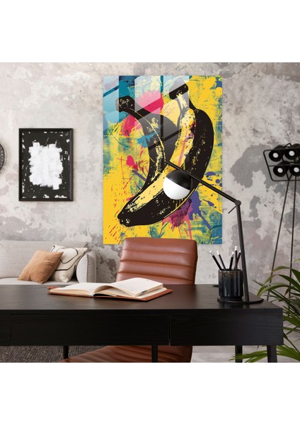 Andy Warhol Cam Tablo - Farklı Muz Velvet Underground Ilhamlı Cam Duvar Sanatı - Andy Warhol Modern Sanat Duvar Dekorasyonu Cam Duvar Sanatı fiyatları