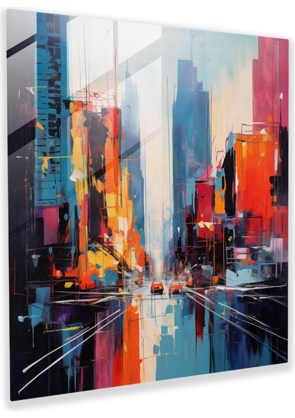 Şehir Ezgisi Cam Duvar Sanatı Dekorasyonu