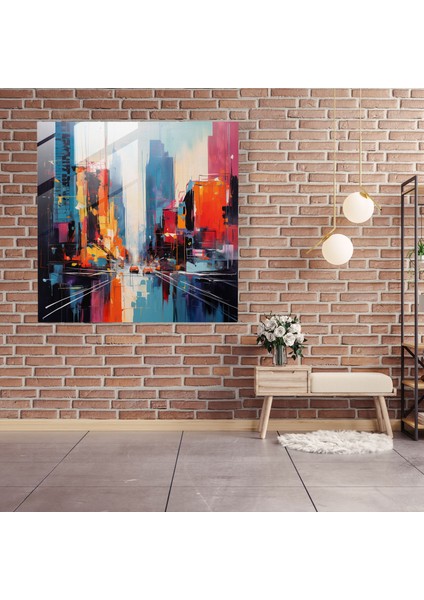 Şehir Ezgisi Cam Duvar Sanatı Dekorasyonu modelleri