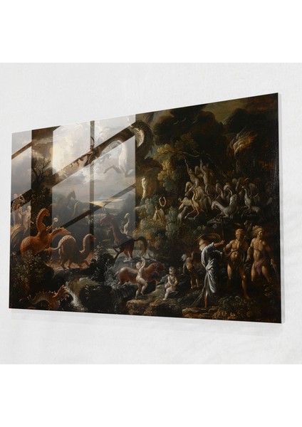 Klasik Ev Dekorasyonu - Klasik Ev Dekorasyonu Mistik Manzara Kanvas Tablo