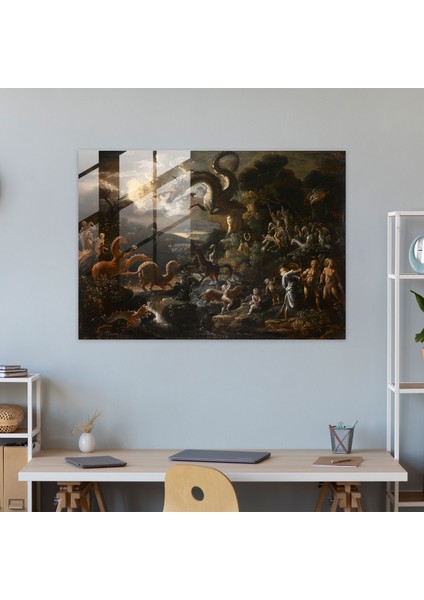 Klasik Ev Dekorasyonu - Klasik Ev Dekorasyonu Mistik Manzara Kanvas Tablo modelleri