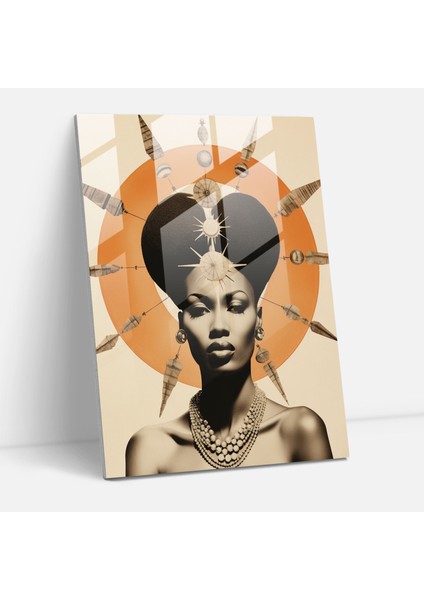 Afro Cam Tablo - Vintage Fotoğraf Kolajı - Afro Kültürü Modern Sanat