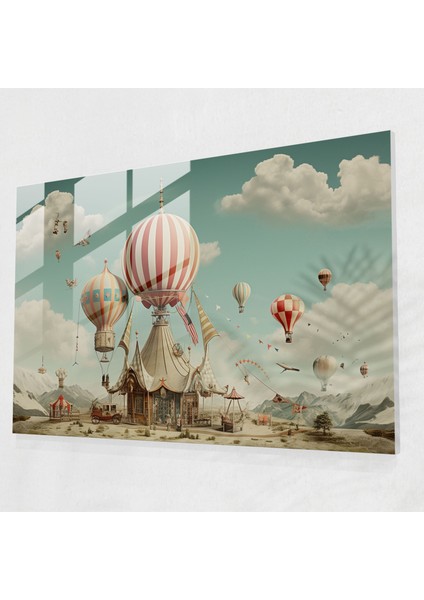 Rüya Gibi Sirk Cam Tablo - Sirk Rüya Gibi Manzaralar Hayranlık Surrealist Koleksiyon