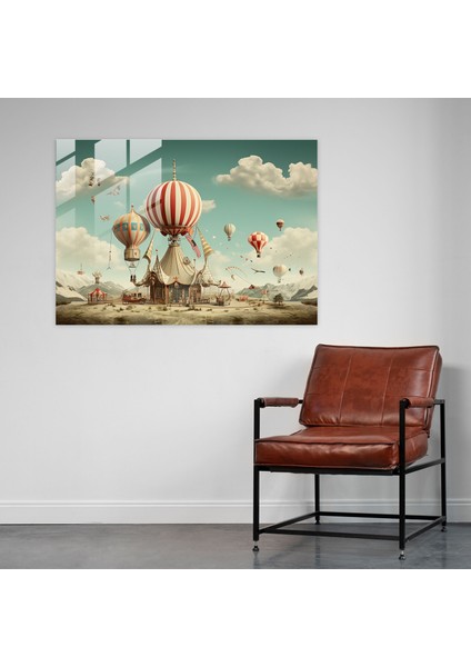 Rüya Gibi Sirk Cam Tablo - Sirk Rüya Gibi Manzaralar Hayranlık Surrealist Koleksiyon modelleri