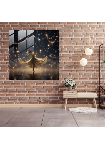 Balerin Cam Tablo - Rüya Gibi ve Büyüleyici Cam Duvar Sanatı - Ev Dekorasyonunda Balerin Cam Sanatı modelleri