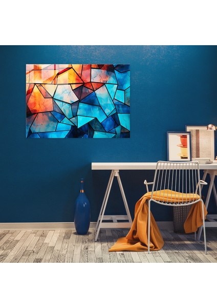 Blockchain Cam Duvar Sanatı - Modern Sanat Cam Sanatı Duvar Dekorasyonu modelleri