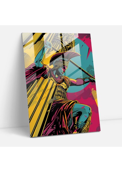 Yunan Mitolojisi Cam Sanatı - Klasikizm ve Popart Cam Tablo Klasikizmi Pop Sanatı ile Birleştir Cam Duvar Sanatı
