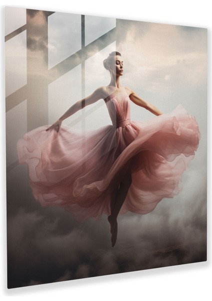 Balerin Cam Tablo - Efsanevi ve Huzurlu Cam Duvar Sanatı - Balerin Cam Tablo Cam Sanat Ev Dekorasyonu