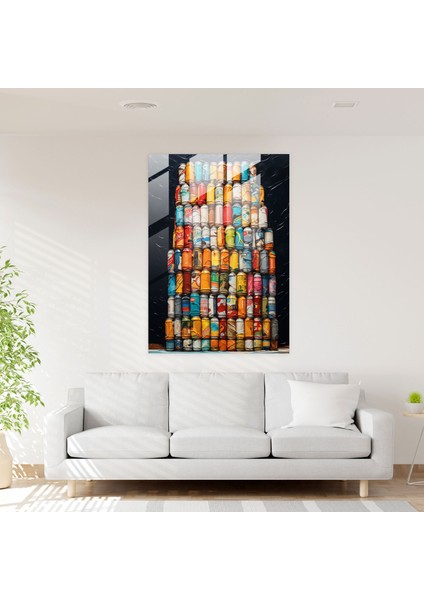 Bira Bardağı Sanatı - Bira Eşsiz Renk Karışımı Modern Sanat Duvar Dekorasyonu fiyatları