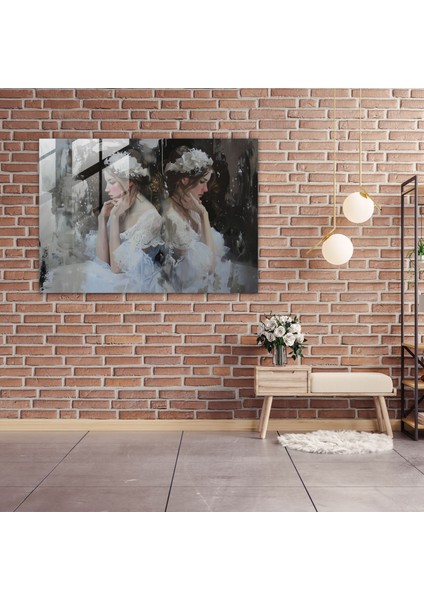 Klasizm Cam Tablo - Klasizm Neoklasik Resim Cam Duvar Sanatı fiyatları