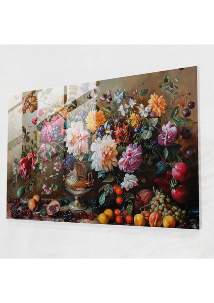Barok Tarzı Resim Duvar Dekorasyonu - Cam Tablo Barok Tarzı Tablo Sanat Cam Tablo Baskı