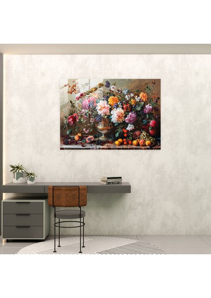 Barok Tarzı Resim Duvar Dekorasyonu - Cam Tablo Barok Tarzı Tablo Sanat Cam Tablo Baskı modelleri