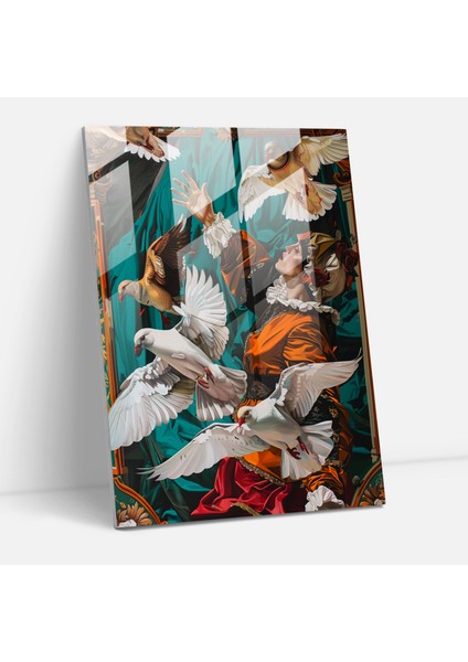 Klasizm Pop Sanat Cam Tablo - Klasizm ve Pop Sanatı Birleştir Modern Sanat Klasizmi Pop Sanatla Buluştur