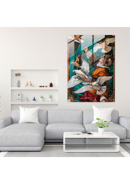 Klasizm Pop Sanat Cam Tablo - Klasizm ve Pop Sanatı Birleştir Modern Sanat Klasizmi Pop Sanatla Buluştur modelleri