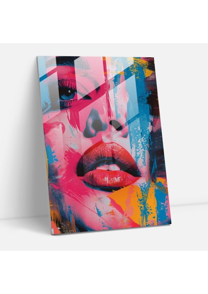 Empresyonist Pop Sanatı Cam Tablosu - Klasikizm+Popart Modern Sanat Cam Tablo