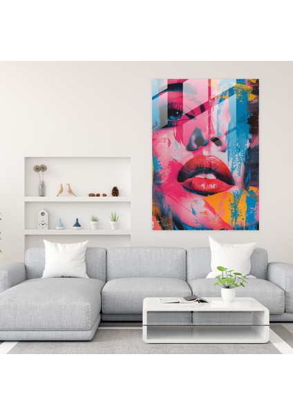 Empresyonist Pop Sanatı Cam Tablosu - Klasikizm+Popart Modern Sanat Cam Tablo modelleri