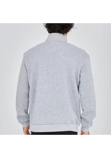 Erkek Yarım Fermuarlı Baskılı Weat Gri fiyatları