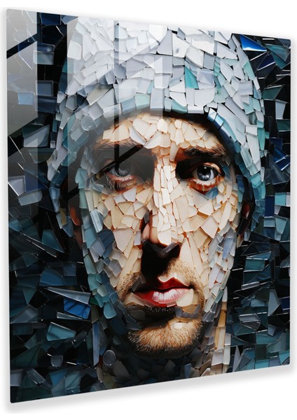 Eminem Cam Tablo: Paramparça Cam Mozaik - Popüler Kültürde Eminem Cam Sanat
