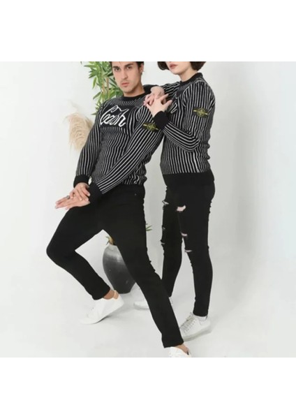 Erkek Bisiklet Yaka Yün Örmeli Triko Kazak Iyah modelleri