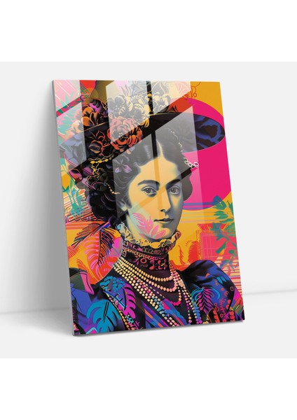 Klasik Pop Sanat Duvar Dekorasyonu - Klasikleşme ve Pop Sanatı Birleştirerek Klasikleşmeyi Pop Sanat ile Kombine Edin Cam Tablo Modern Sanat