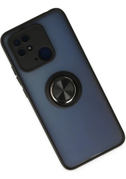 Newface Xiaomi Poco C40 Kılıf Montreal Yüzüklü Silikon Kapak - Siyah fiyatları