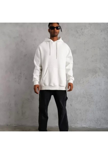 Erkek Düz Kapüşonlu Weat Beyaz fırsatları