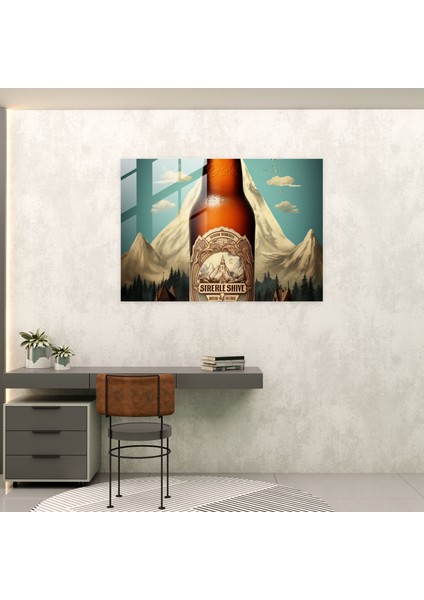 Bira Bardağı Duvar Sanatı: Vintage Reklam - Bira Bira Bardağı Duvar Sanatı Cam Sanatı Ev Dekorasyonu fiyatları