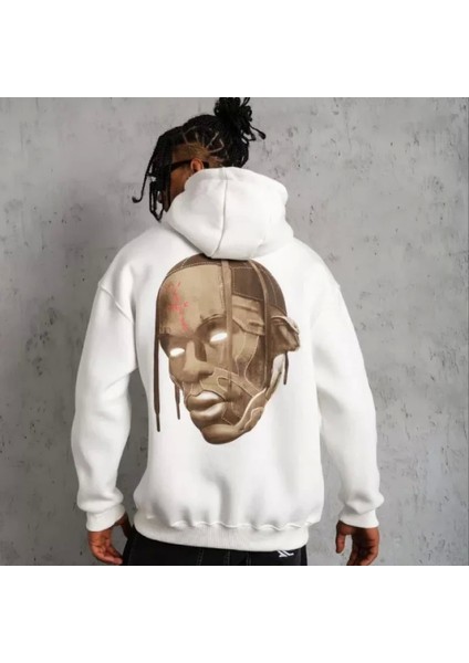 Erkek Kordonlu Arka Aske Kordon Açlı Kapüşonlu Beyaz fiyatları