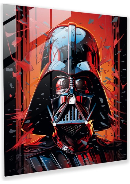 Unutulmaz Keşif Cam Tablo - Darth Vader &amp; Anakin Skywalker - Ev Dekorasyonu Cam Duvar Sanatı Star Wars