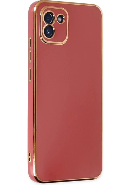 Newface Samsung Galaxy A03 Kılıf Volet Silikon - Kırmızı