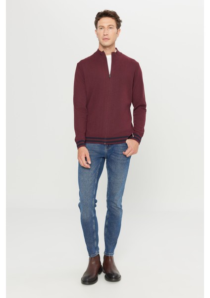 Pamuklu Standart Fit Normal Kesim Dik Yaka Triko Ceket fiyatları