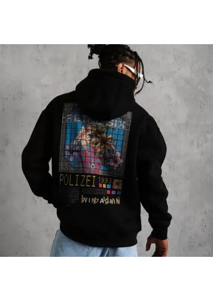 Erkek Patel Ix Baskılı Kapüşonlu Weat Iyah