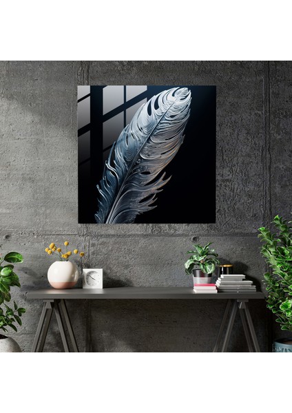 Tüy Yansımaları Cam Tablo - Tüy Modern Sanat Duvar Dekorasyonu Cam Tablo fiyatları