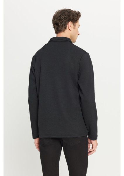 Pamuklu Standart Fit Normal Kesim Polo Yaka Sweatshirt indirimleri