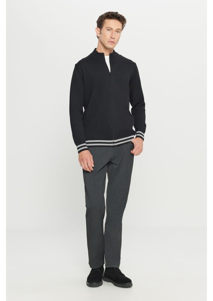 Pamuklu Standart Fit Normal Kesim Dik Yaka Triko Ceket fiyatları