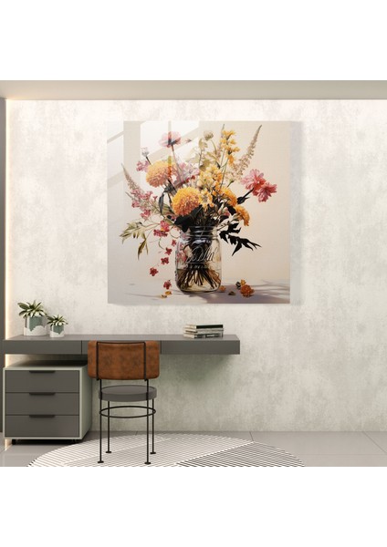 Kuru Çiçek Cam Tablo - Kuru Çiçek Cam Tablo Cam Duvar Sanatı Kurutulmuş Çiçekler Buketi modelleri