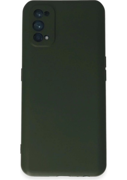 Newface Realme 7 Pro Kılıf Nano Içi Kadife Silikon - Koyu Yeşil