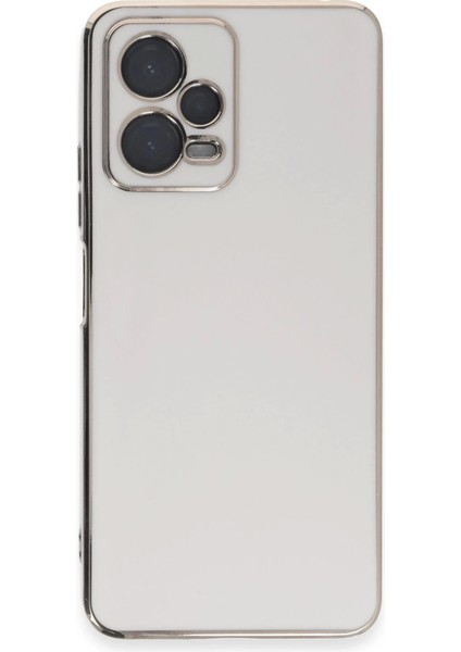 Newface Xiaomi Redmi Note 12 Pro 5g Kılıf Volet Silikon - Beyaz