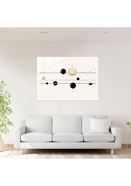 Minimalist Gezegenler Cam Tablosu - Dünya Duvar Dekorasyonu Cam Duvar Sanatı Beyaz Arka Plan fiyatları