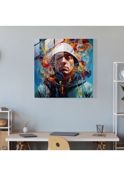 Eminem Cam Tablo Sanatı - Gerçeküstü Rüya Manzaralı Ev Dekorasyonu - Eminem Soyut Şekiller Gerçeküstü Ev Dekorasyonu modelleri