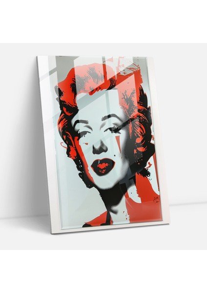 Andy Warhol Cam Tablo Sanatı - Minimalist Tasarım - Duvar Dekorasyonu Ikonik Sanat Eseri