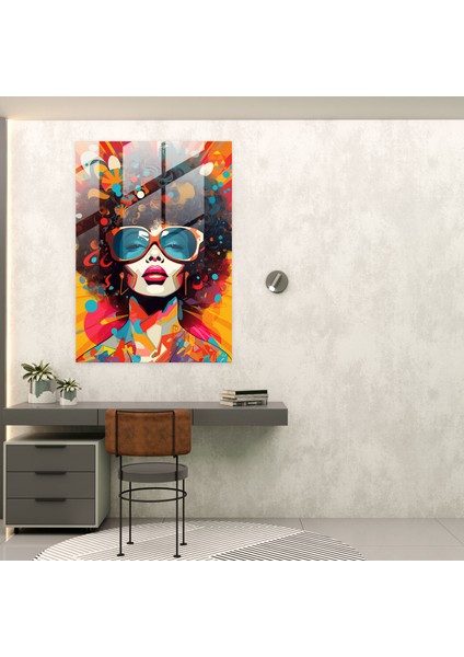 Afro Pop Cam Tablo - Afro Pop Sanat Illüstrasyonu Afro Modern Sanat fiyatları